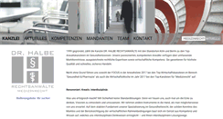 Desktop Screenshot of medizin-recht.com